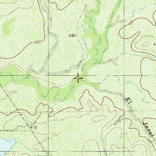 Topographic Map of El Jaral Creek, TX
