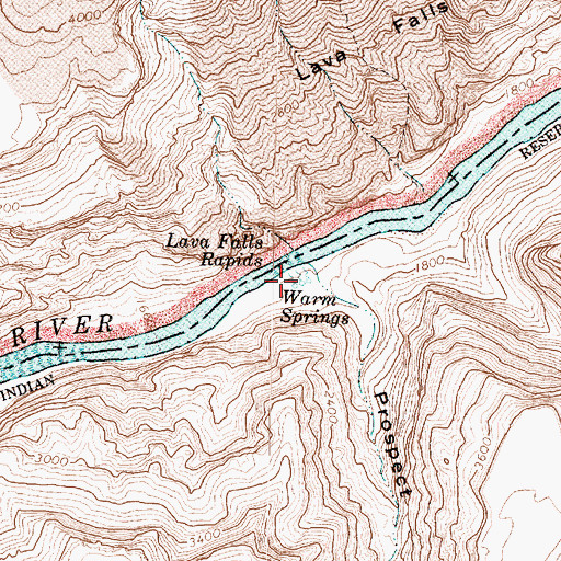 Topographic Map of Warm Springs, AZ