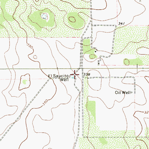 Topographic Map of El Saucito Well, TX