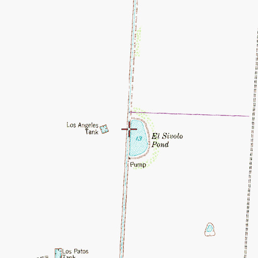 Topographic Map of El Sivolo Pond, TX