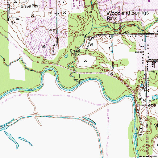 Topographic Map of Elam Creek, TX