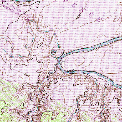 Topographic Map of Elm Bend, TX