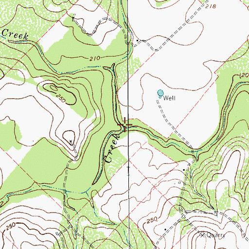 Topographic Map of Elm Creek, TX