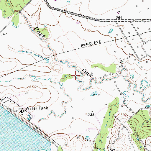 Topographic Map of Elm Creek, TX