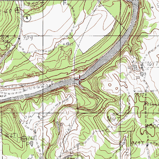 Topographic Map of Elm Creek, TX