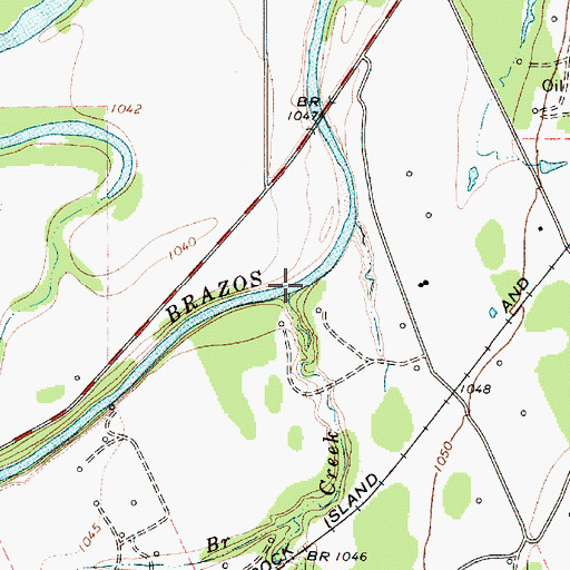 Topographic Map of Elm Creek, TX