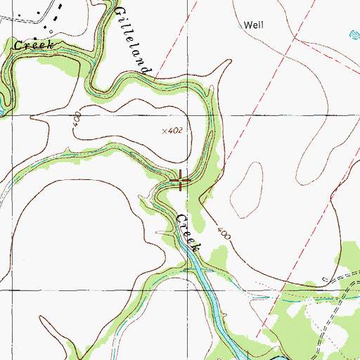 Topographic Map of Elm Creek, TX