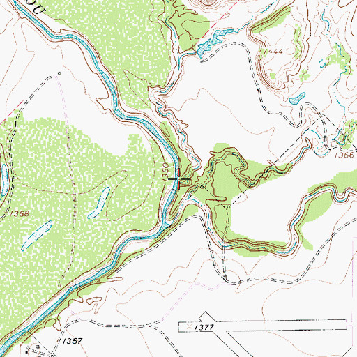 Topographic Map of Elm Creek, TX