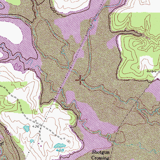 Topographic Map of Elm Creek, TX