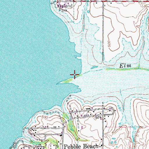 Topographic Map of Elm Creek, TX
