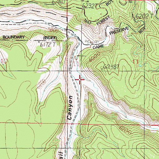 Topographic Map of Warm Springs Canyon, AZ