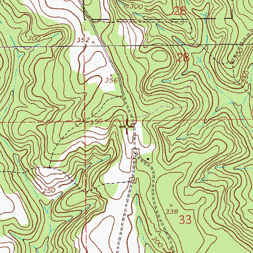 Topographic Map of Rocky Hill School (historical), AL