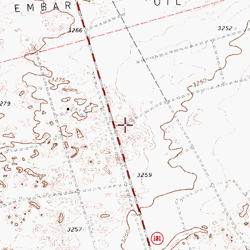 Topographic Map of Embar Oil Field, TX
