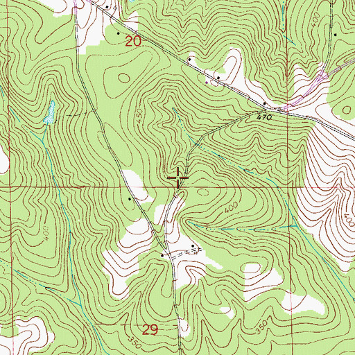 Topographic Map of Rocky Mount School (historical), AL