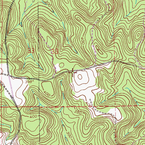 Topographic Map of Salem Church (historical), AL