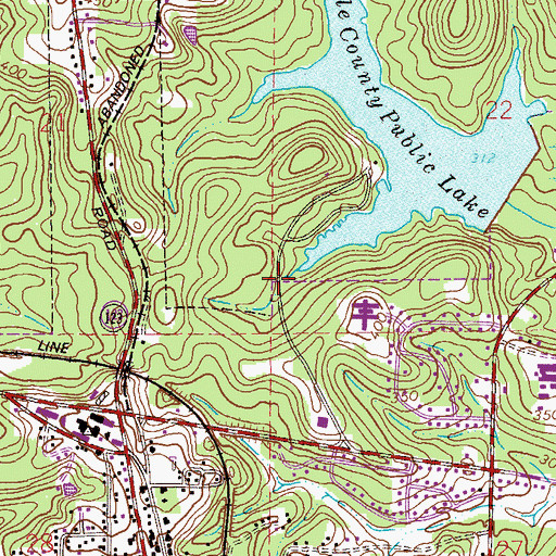 Topographic Map of Sam Dale Park, AL