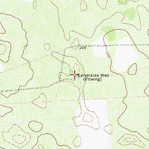 Topographic Map of Esmeralda Well, TX