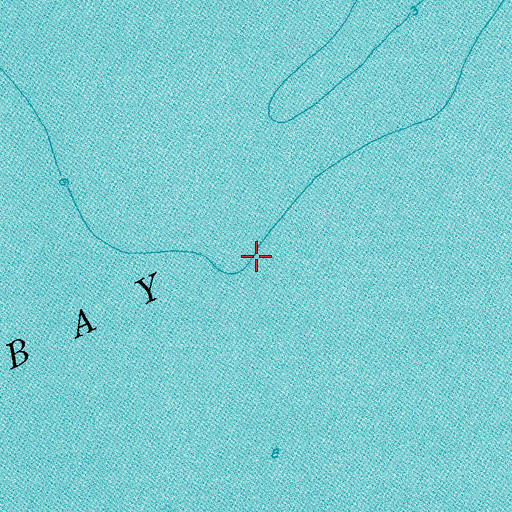 Topographic Map of Espiritu Santo Bay, TX
