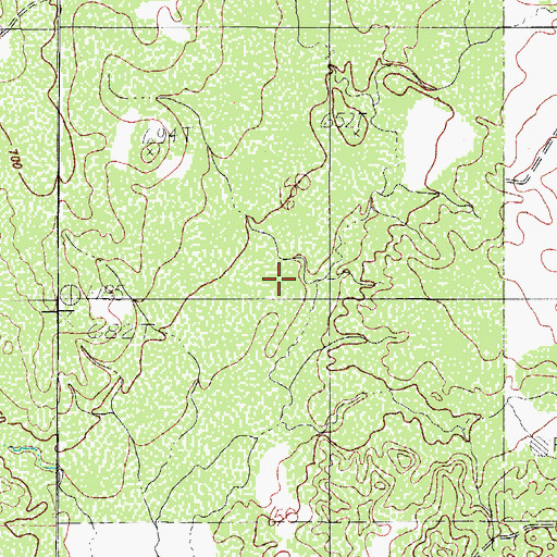Topographic Map of Espita Creek, TX