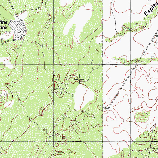 Topographic Map of Espita Tank, TX