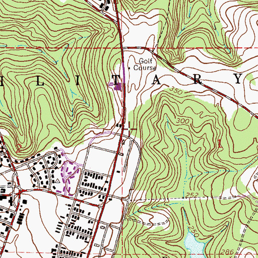 Topographic Map of Summer Hill Church (historical), AL