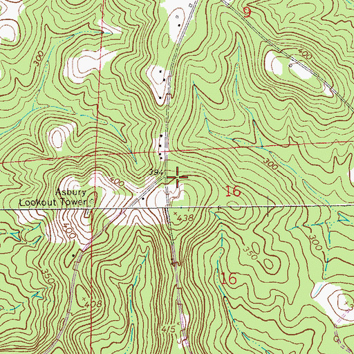 Topographic Map of Summer Hill Church (historical), AL