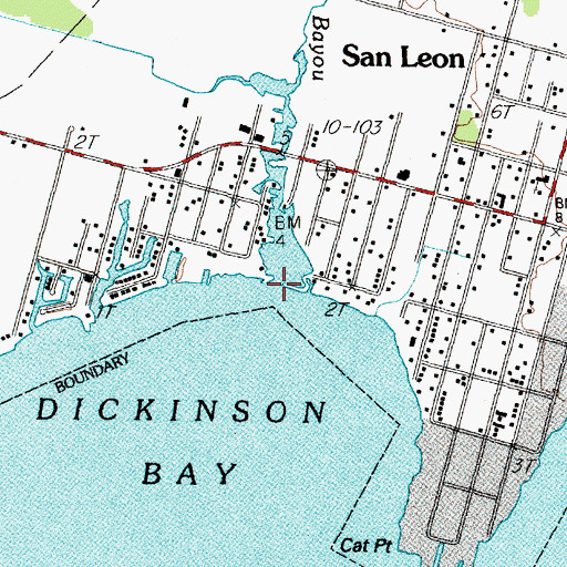 Topographic Map of Factory Bayou, TX