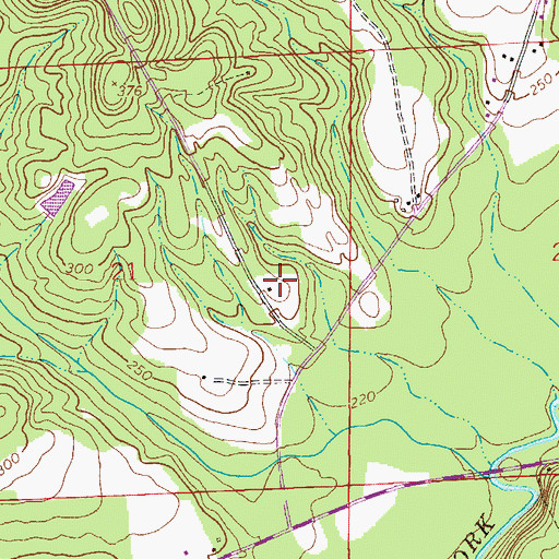 Topographic Map of Union Hill Church, AL