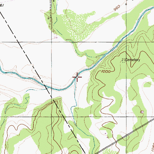 Topographic Map of Fall Creek, TX