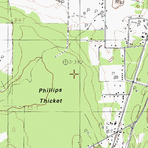 Topographic Map of Farrell Baygall, TX
