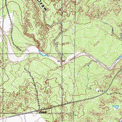 Topographic Map of Fault Draw, TX