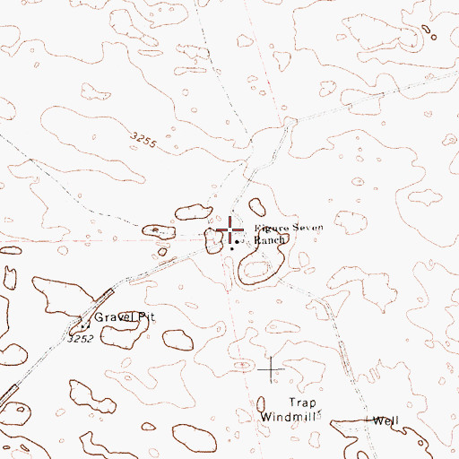 Topographic Map of Figure Seven Ranch, TX