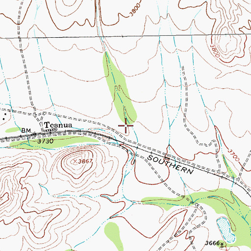 Topographic Map of Fin Del Mundo Canyon, TX