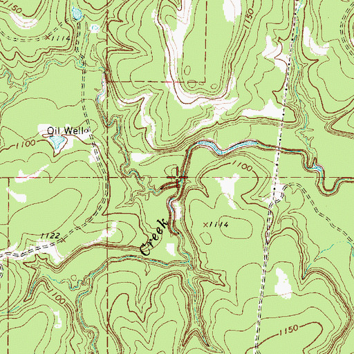 Topographic Map of Finley Branch, TX