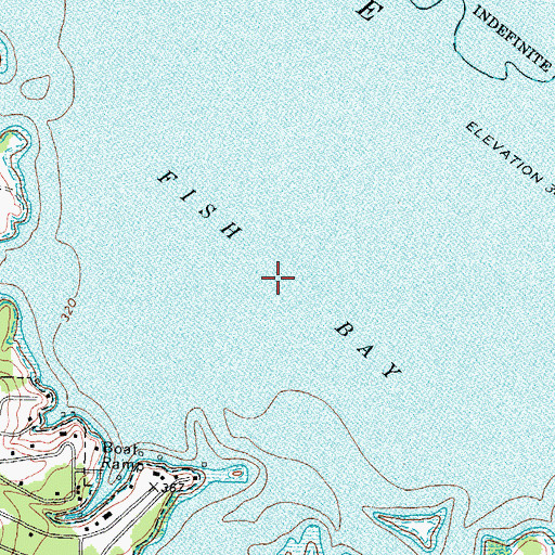 Topographic Map of Fish Bay, TX