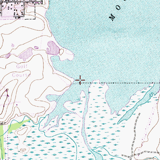 Topographic Map of Fish Creek, TX