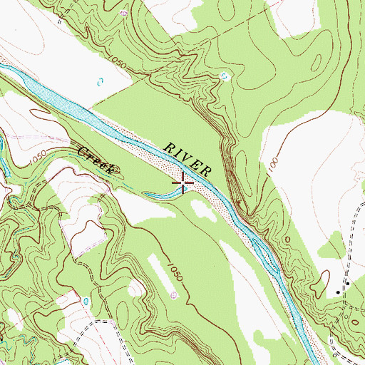 Topographic Map of Fish Creek, TX
