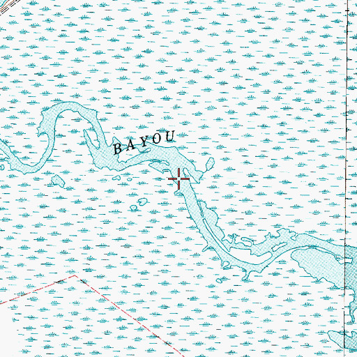 Topographic Map of Fivemile Cut, TX