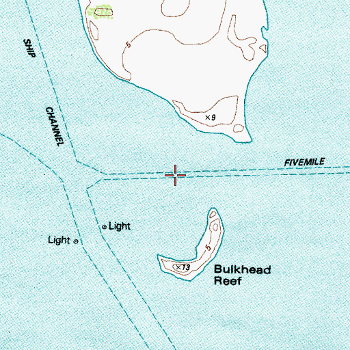 Topographic Map of Fivemile Pass, TX