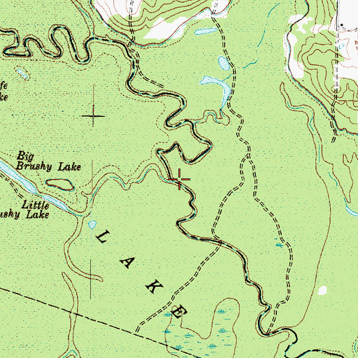 Topographic Map of Flanagan Run, TX