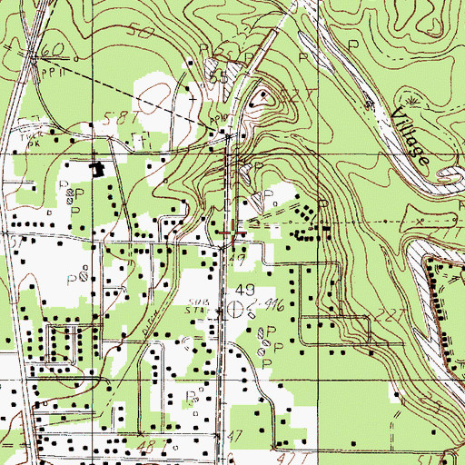 Topographic Map of Fletcher, TX