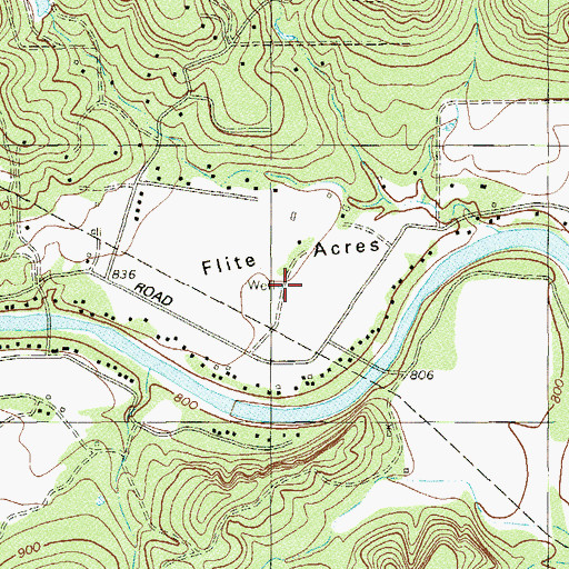 Topographic Map of Flight Acres, TX