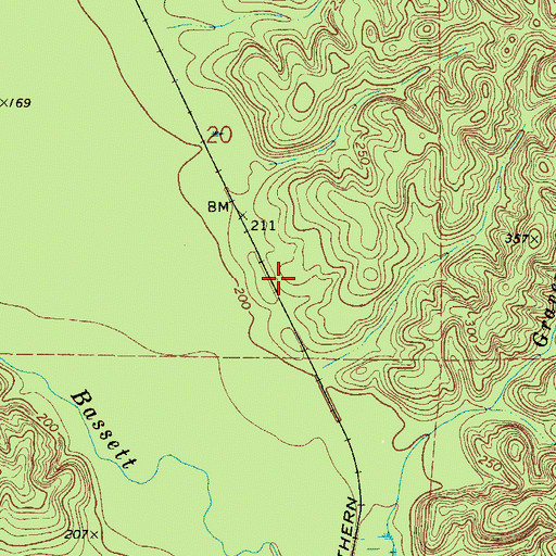 Topographic Map of Cobbville (historical), AL