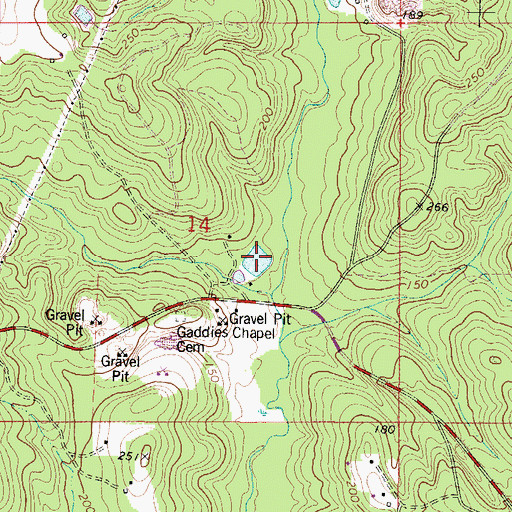 Topographic Map of Lake Daddy Jim Spring, AL
