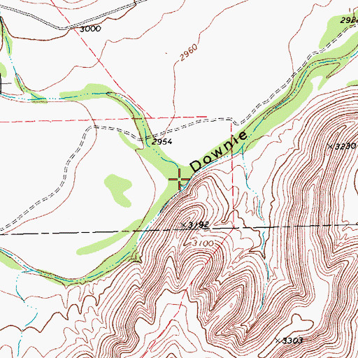 Topographic Map of Fortyone Draw, TX