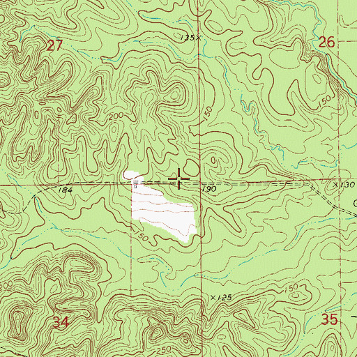 Topographic Map of Damon (historical), AL