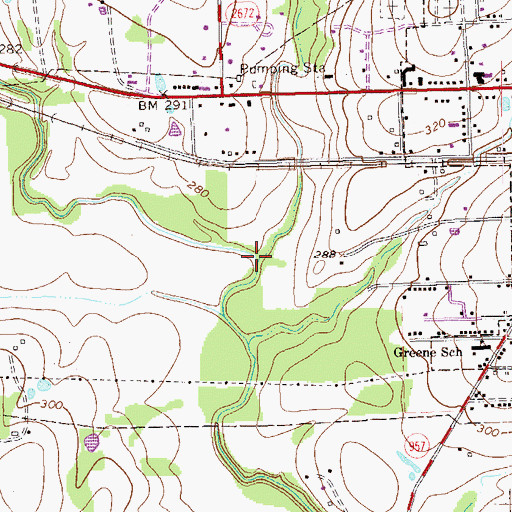 Topographic Map of Foster Creek, TX
