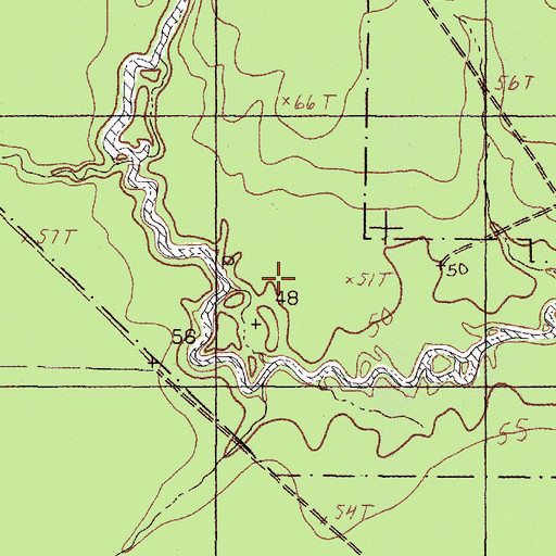 Topographic Map of Fourmile Burnout, TX