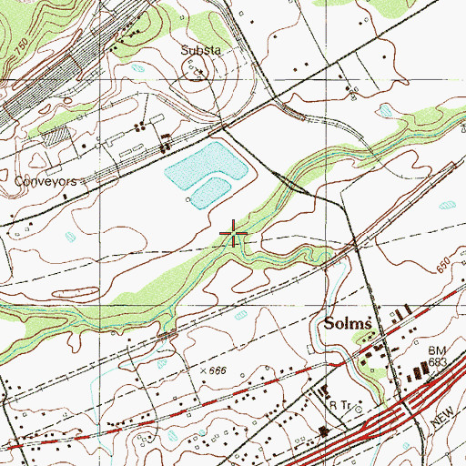 Topographic Map of Fourmile Creek, TX