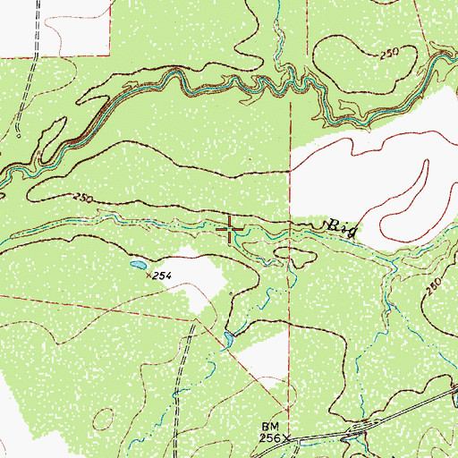 Topographic Map of Fourmile Hollow, TX